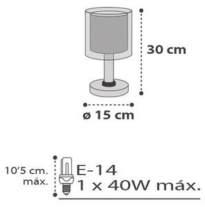 Dalber D-41411E - Detská stolná lampička CLOUDS 1xE14/40W/230V