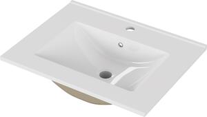 Houseland Luxo 60 cm biele vstavané umývadlo