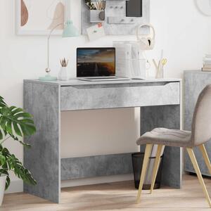 Maison Exclusive - písací stôl betónovo sivý 100 x 50 x 78 cm drevený materiál