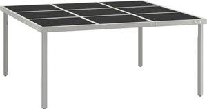 Maison Exclusive – Záhradný jedálenský stôl 170 x 170 x 74,5 cm, sklo a oce