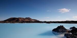 Obraz modrá lagúna - 100x50