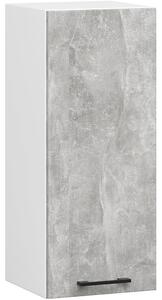 Ak furniture Závesná kuchynská skrinka OLIVIE 30x72 cm matná biela/betón