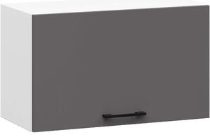 Ak furniture Závesná kuchynská skrinka OLIVIE 60x29 cm matná biela/matná grafitovo šedá