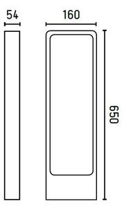 FARO 75520 - LED Vonkajšia lampa DAS LED/5W/230V IP54