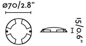 FARO 70564 - LED Vonkajšie zápustné svietidlo KEENAN-3 LED/1W/12V IP67