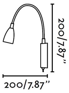 FARO 40994 - Nástenná lampa LOKE LED/3W/230V