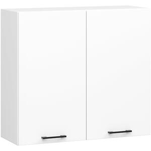 Ak furniture Závesná kuchynská skrinka OLIVIE 80x72 cm matná biela