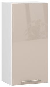 Ak furniture Závesná kuchynská skrinka Olivie W 40 cm biela/cappuccino