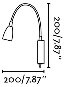 FARO 41019 - Nástenná lampa LOKE LED/3W/230V