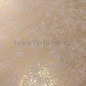 Vliesové tapety na stenu Felicita 31754, rozmer 10,05 m x 0,53 m, béžová so zlatým metalickým efektom, NOVAMUR