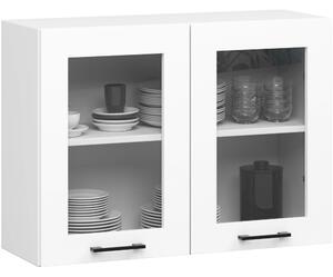 Ak furniture Závesná kuchynská skrinka OLIVIE W 80x58 cm matná biela