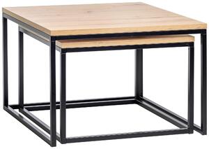 SADA KONFERENČNÝCH STOLÍKOV, drevo, 60-70/40-46/60-70 cm Carryhome - Stolíky do obývačky