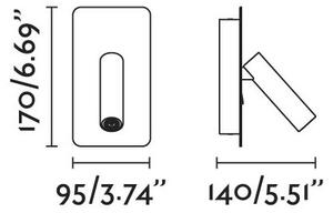 FARO 62118 - LED Nástenné bodové svietidlo SUAU LED/3W/230V čierna