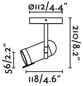 Faro 43530 - Bodové svietidlo ORLEANS 1xGU10/8W/230V čierna