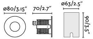 FARO 70728 - LED Vonkajšie nájazdové svietidlo GRUND LED/7W 350 mA IK08 IP67