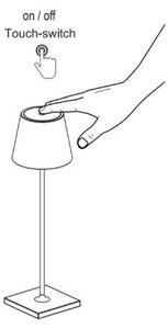 FARO 70776 - LED Vonkajšia dotyková stolná lampa TOC LED/2,2W/230V IP54