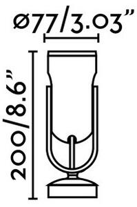 FARO 70035 - LED Vonkajšie nástenné svietidlo SLOT-1 LED/14W/230V IP65 3000K