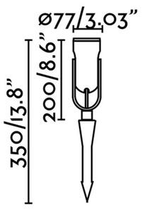 FARO 70037 - LED Vonkajšie svietidlo SLOT-35 LED/14W/230V IP65 3000K