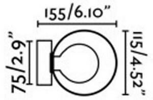 FARO 40086 - Kúpeľňové nástenné svietidlo PERLA 1xG9/6W/230V IP44