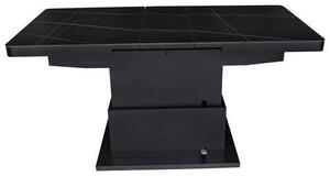 KONFERENČNÝ STOLÍK, čierna, kov, keramika, 125-150/49,5-79/70 cm Livetastic - Stolíky do obývačky, Online Only