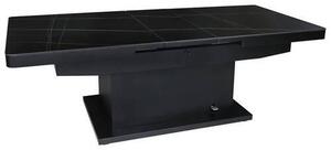 KONFERENČNÝ STOLÍK, čierna, kov, keramika, 125-150/49,5-79/70 cm Livetastic - Stolíky do obývačky, Online Only