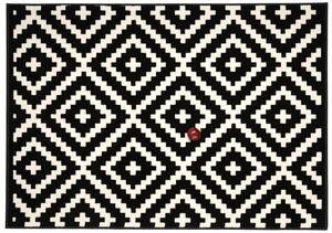 Alfa Carpets Kusový koberec Gloria new black/cream - 80x150 cm