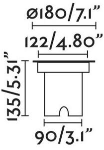 FARO 70309 - LED Vonkajšie nájazdové svietidlo GEISER LED/12,5W/230V IK08 IP67