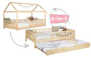 VÝSUVNÁ POSTEĽ, 90/200 cm prírodná farba MID.YOU - Detské izby, Online Only