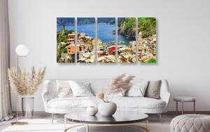 5-dielny obraz pobrežie Talianska - 100x50