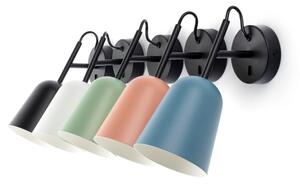 FARO 28274 - Nástenná lampa STUDIO 1xE14/8W/230V modrá/čierna