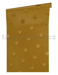 Vliesové tapety na stenu Versace III 34862-4, rozmer 10,05 m x 0,53 m, hlava medúzy zlatá, A.S. Création