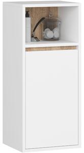 Ak furniture Závesná kúpeľňová skrinka VAMI 35 cm biela/dub sonoma