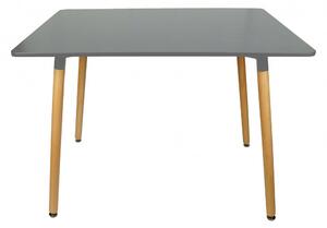 Sivý jedálenský stôl BERGEN 100x70 cm
