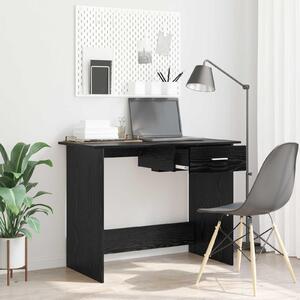 Maison Exclusive – písací stôl, čierna farba, vzhľad dubového dreva, materiál: drevotrieska