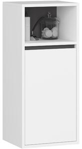 Ak furniture Závesná kúpeľňová skrinka VAMI 35 cm biela/šedý grafit