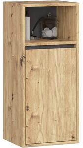 Ak furniture Závesná kúpeľňová skrinka VAMI 35 cm dub artisan/šedý grafit