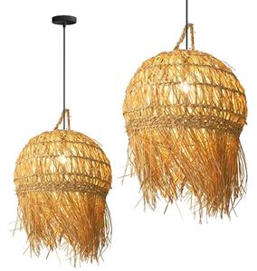 TooLight Závesná lampa La Belle Boho IV čierna/bambus