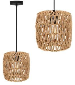 TooLight Závesná lampa La Belle Boho V čierna/hnedá
