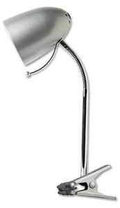Aigostar - Stolná lampa s klipom 1xE27/11W/230V strieborná/chróm