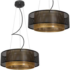 TooLight Závesná lampa LA BELLE I čierna/zlatá