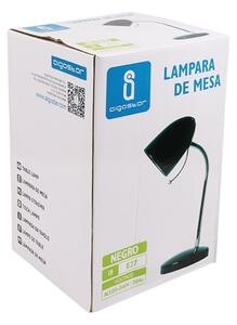 Aigostar - Stolná lampa 1xE27/36W/230V čierna/chróm