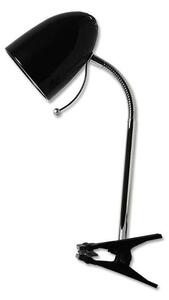 Aigostar - Stolná lampa s klipom 1xE27/11W/230V čierna/chróm