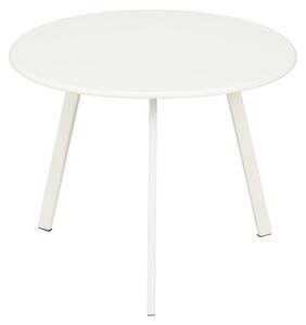 Mica Decorations Seattle – vonkajší odkladací stolík – okrúhly konferenčný stolík – stolík na kvety a kávový stolík – V38 x Ø58 cm – kov – biela