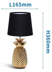 Aigostar - Stolná lampa 1xE14/40W/230V zlatá/čierna
