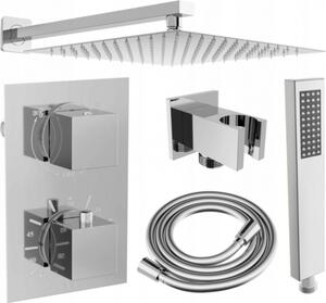 Mexen Cube DR02 sprchová súprava s daovými tryskami pre podomietkovú intaláciu 25 cm, chrómová - 77502DR0225-00