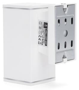 Aigostar - Vonkajšie nástenné svietidlo 1xGU10/230V biela IP65 hranatý