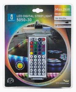 Aigostar - LED RGB Stmievateľný vonkajší pásik 5m LED/24W/12/230V IP65 + DO