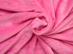 Ružová mikroplyšová deka VIOLET, 200x230 cm