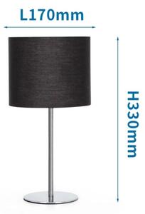 Aigostar - Stolná lampa 1xE14/40W/230V čierna