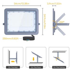 Aigostar - LED Reflektor LED/150W/230V šedá 6500K IP65